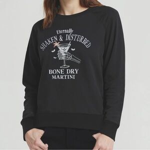 NWT - Wildfox Couture - Bone Dry Keely Raglan Sweatshirt | Pirate Black - Size S